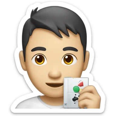 Un chinois qui joue a la ps4 sticker