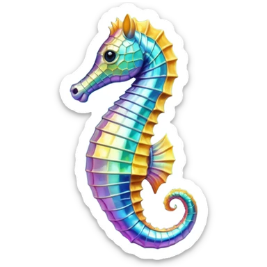 Sea horse sticker