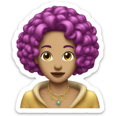 Extravagant style oozes aura. sticker