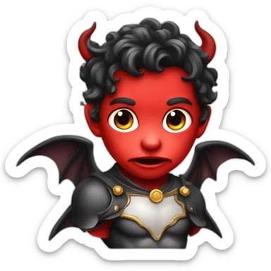 devil cherub sticker