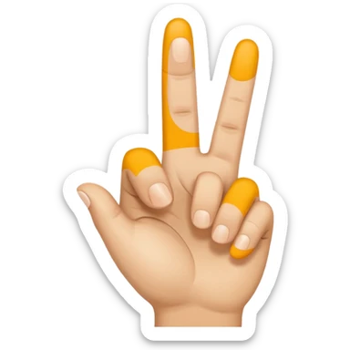 gesto de meter la nariz por los dedos mientras los dedos hacen un círculo. Así: 👌🏻 sticker