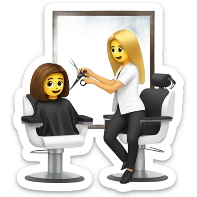 haircut sticker