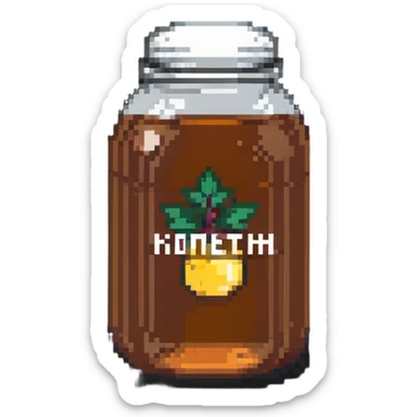 jar of kombucha sticker
