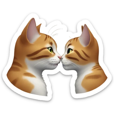 cat kiss sticker
