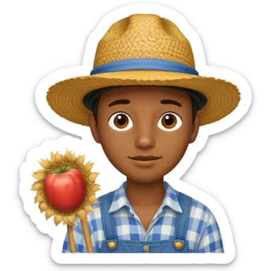young black farmer sticker