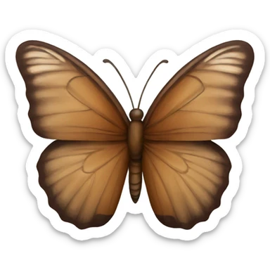 brown butterfly sticker