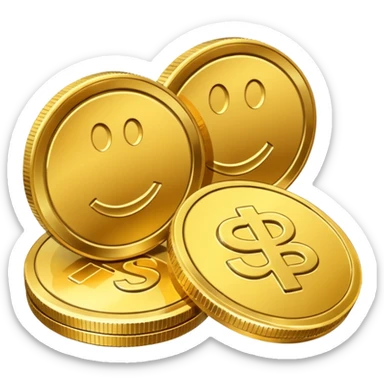 Dinero y monedas sticker