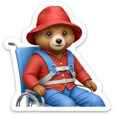 Paddington at the physiotherapist sticker