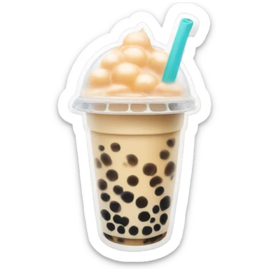 Bubble tea sticker