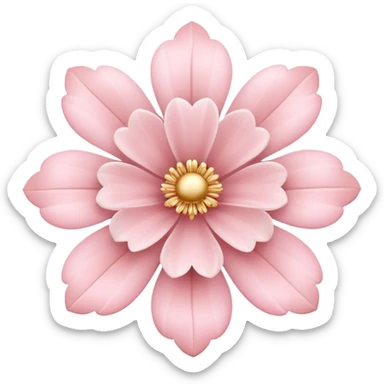 rococo flower in pastel colors sticker