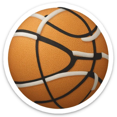 Balls in hoop sticker