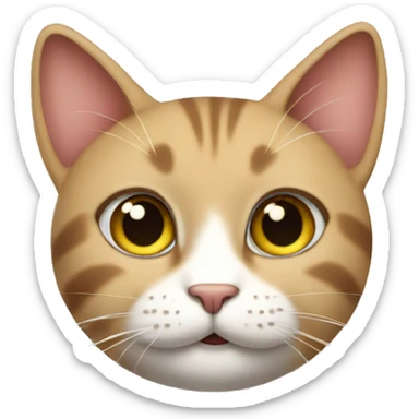 A cat saying good morning sticker