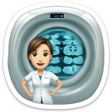 Posh-Radiologist-performing-breast-mri-to-leni-klum sticker