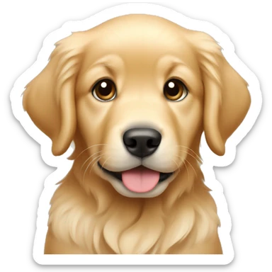 Golden retriever puppy sticker