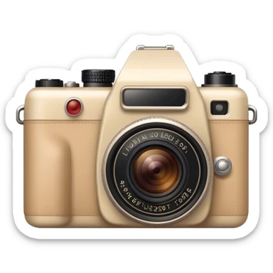 Camera beige sticker