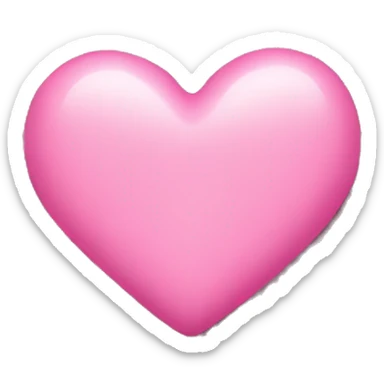 pink heart sticker