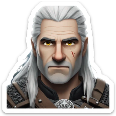 geralt of rivia sticker