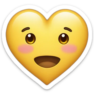 Corean heart sticker