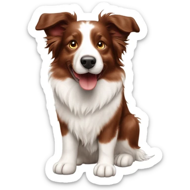 red merle border collie sticker
