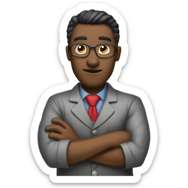 Creat Emoji About Being Silent  i the work place But Be Hard Worker for teacher  sticker