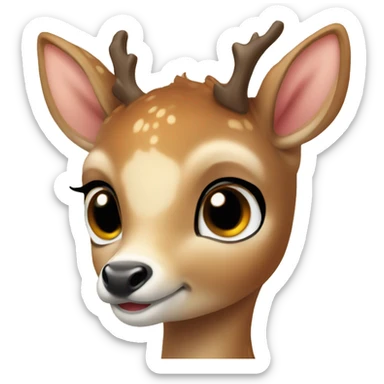 baby deer sticker