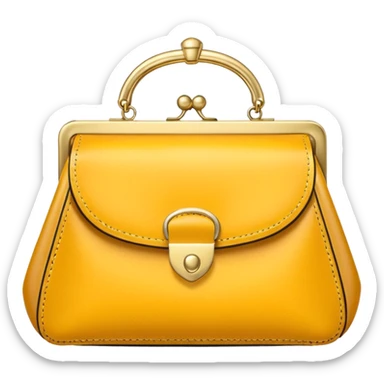 golden luxury purse sticker