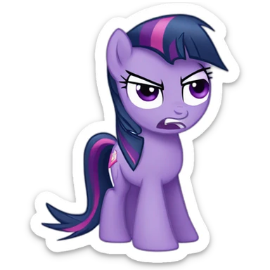 twilight sparkle angry sticker
