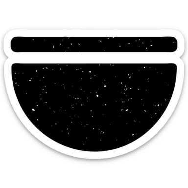 half-circle or geometric shapes below a line with worn distressed effect sticker