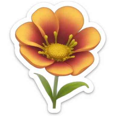 Flower sticker