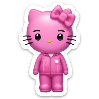 hello kitty pink sticker