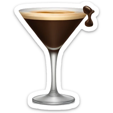 simple espresso martini cocktail  sticker