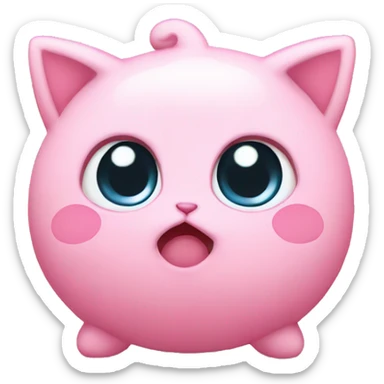 Jigglypuff pouting sticker