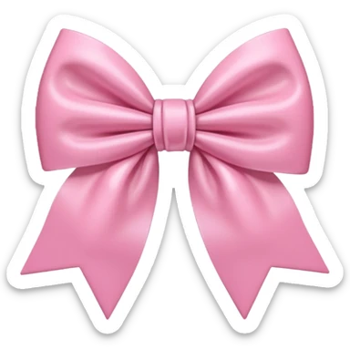 Pink coquette aesthetic bow pale sticker