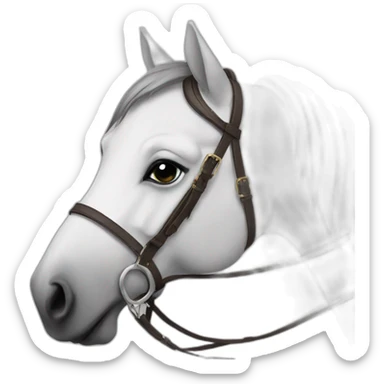 Equestrian girls sticker