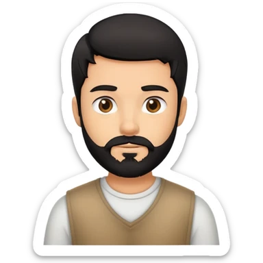 Angstrom levy but it’s a black haired boy with beard sticker