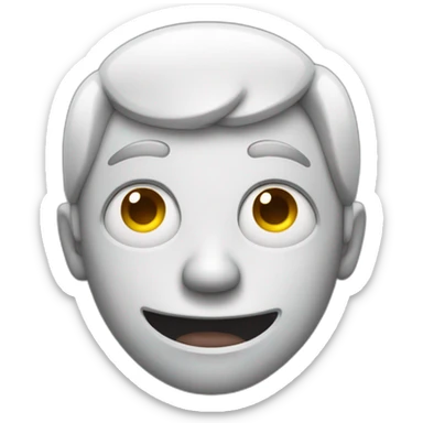 Emoji with squinting eyes sticker