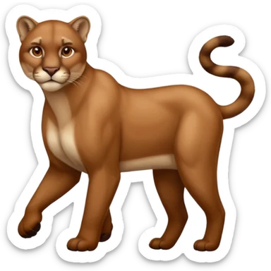 cougar walking sticker
