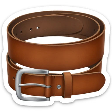 Belt for pant, brown colour ,one round only and look classic sticker