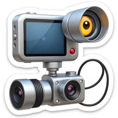 a sensor with a camera and a wire and a sensor for tracking sticker