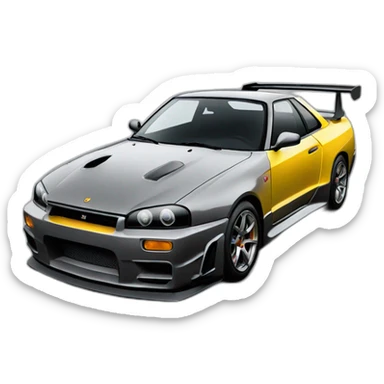 skyline gtr car sticker