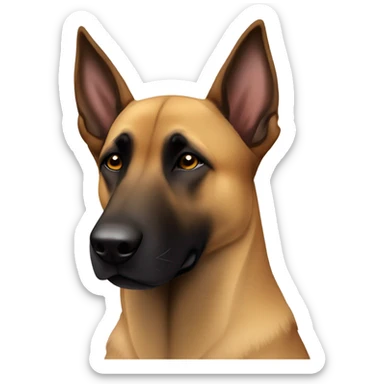 Belgian malinois sleepy sticker