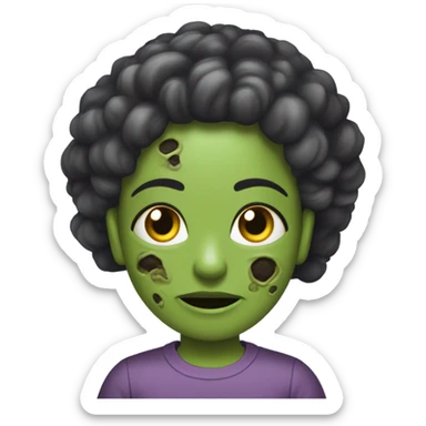 Garota zumbi morena sticker