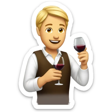 Wine tasting sticker