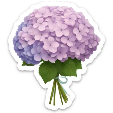 Hydrangea bouquet sticker