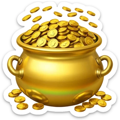 pot of gold sticker