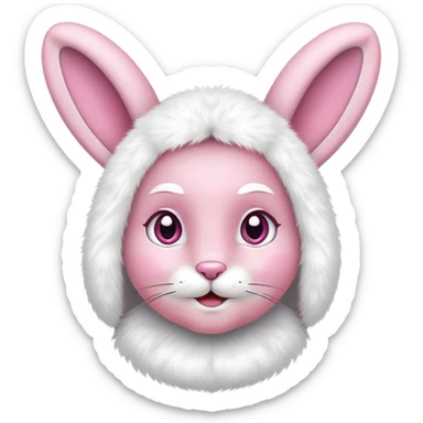 Myself as an Easter bunny sticker