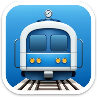 train station icon sticker