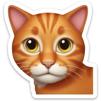 Red cat  sticker