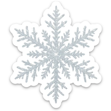 sparkling snowflake sticker