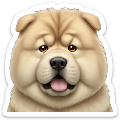chow chow sad sticker